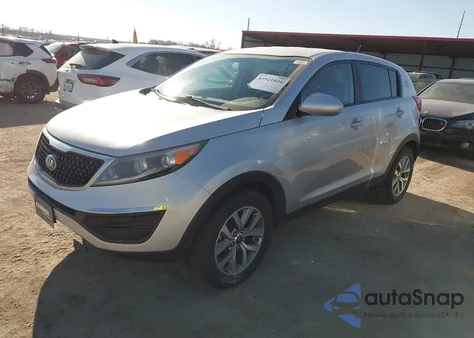2016 Kia Sportage Lx из США, поврежденный, VIN KNDPB3AC9G7805080